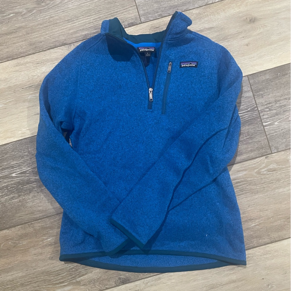 Patagonia Blue 1/4 zip Fleece Jacket